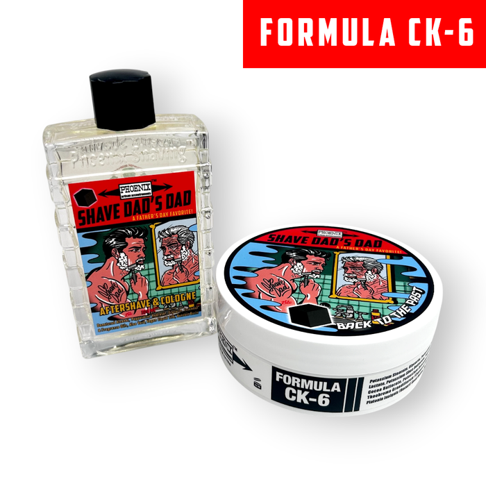 Shave Dad's Dad Artisan Shave Soap & Aftershave Bundle | Ultra Premium CK-6 Formula | A Collaboration Between Phoenix Shaving & Shave Dad!