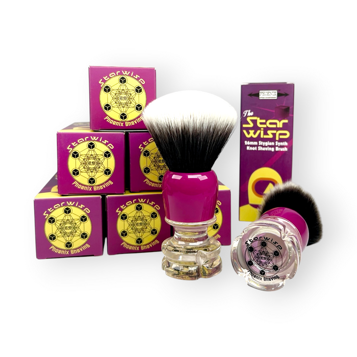 Star Wisp 26mm Stygian Synth Hybrid Knot Shave Brush | *Vintage Edition* | Retro Shave Tech! (Copy)