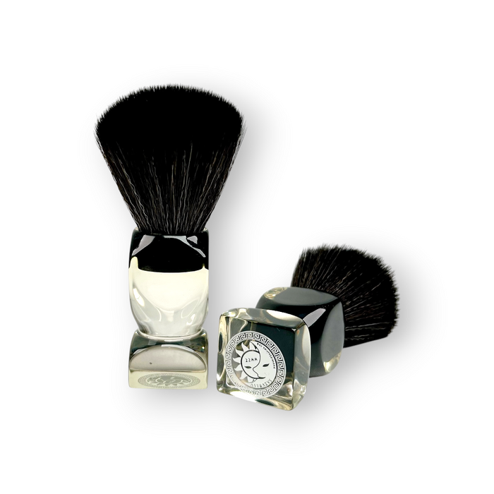 Astraeus 22mm Shaving Brush | Micro Super Future Hybrid Synth Knot | *Vintage Edition* Style Handle | Retro Shave Tech!