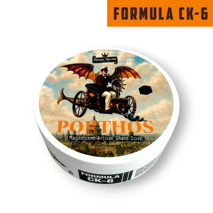 Porthos Artisan Shaving Soap | Ultra Premium CK-6 Formula | A Salute to A Chypre Masterpiece! - Phoenix Artisan Accoutrements