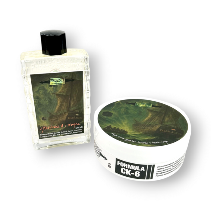 Ellen Austin Artisan Shave Soap & Aftershave Bundle | Ultra Premium CK-6 Formula | A High Strangeness Homage!