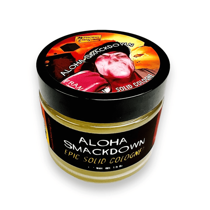 Aloha Smackdown Solid Cologne | Contains Prickly Pear Oil | Nostalgic, Tropical, Seasonal, PUNCH! - Phoenix Artisan Accoutrements