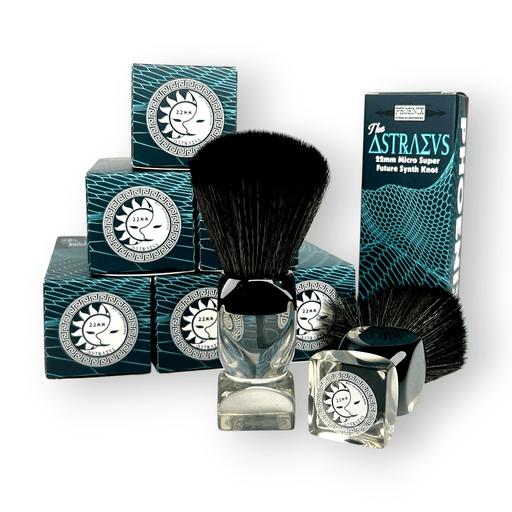 Astraeus 22mm Shaving Brush | Micro Super Future Hybrid Synth Knot | *Vintage Edition* Style Handle | Retro Shave Tech! - Phoenix Artisan Accoutrements