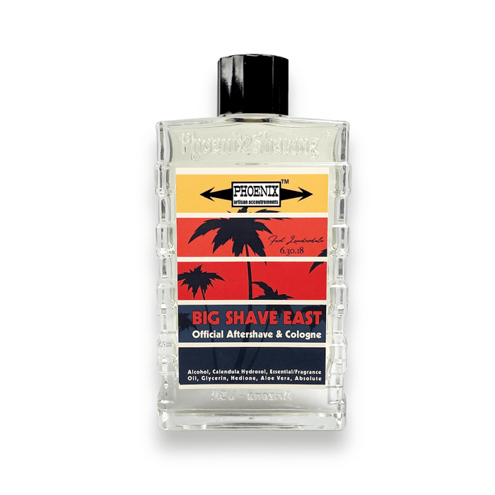 Big Shave East Aftershave Cologne | Frangipani, Tobacco & Apricot | The Scent of Summer | Seasonal - Phoenix Artisan Accoutrements