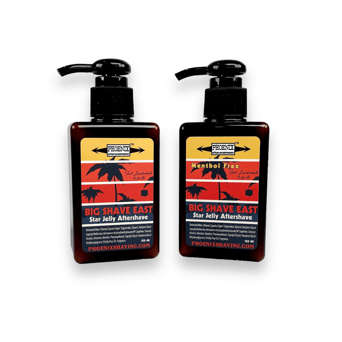 Big Shave East Star Jelly | Frangipani, Tobacco & Apricot | Available in Mentholated & Non-Menthol! | Seasonal | 150 Ml - Phoenix Artisan Accoutrements