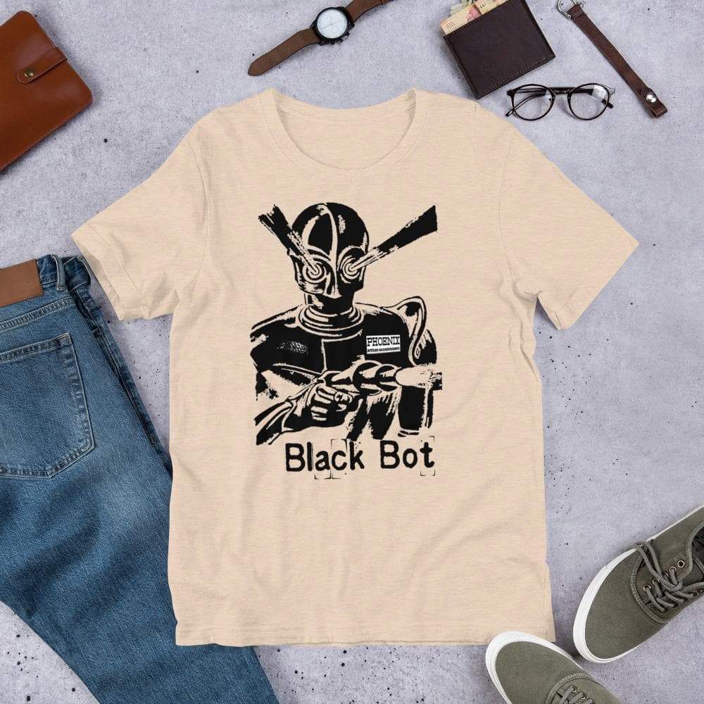 Black Bot Short-Sleeve Unisex T-Shirt — Phoenix Shaving