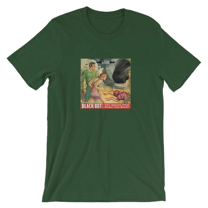 Black Bot Slaps Back! Short-Sleeve Unisex T-Shirt - Phoenix Artisan Accoutrements