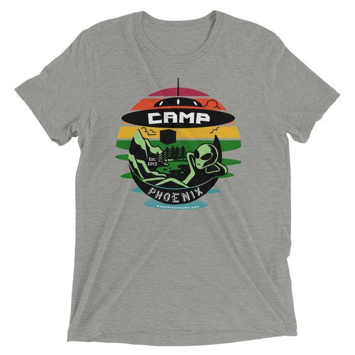 Camp Phoenix Design 2 Short Sleeve T-Shirt | Logo Printed on Back! - Phoenix Artisan Accoutrements