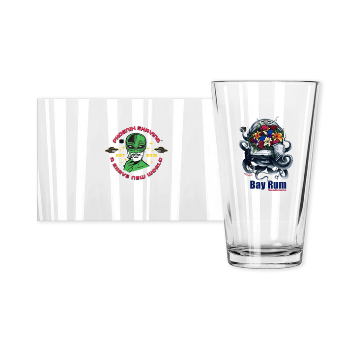 Clásico Bay Rum Pint Glass | Collectible | Made in the USA - Phoenix Artisan Accoutrements
