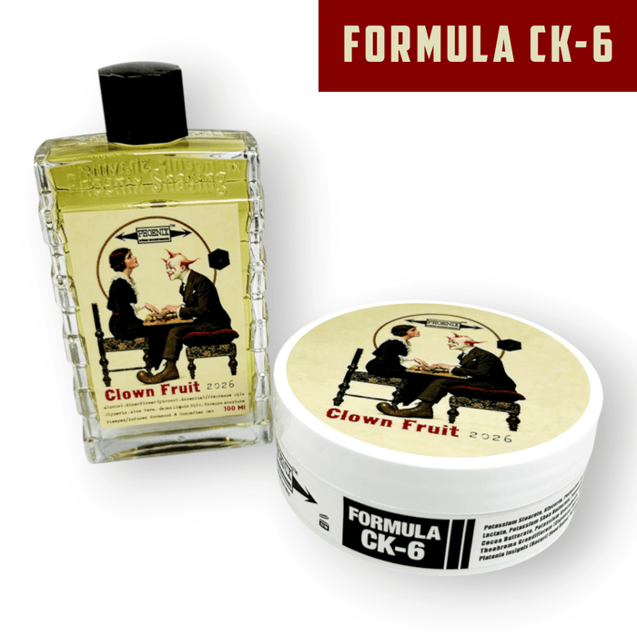 Clown Fruit Artisan Shaving Soap & Aftershave Bundle Deal | Ultra Premium CK-6 Formula | 4 oz - Phoenix Shaving