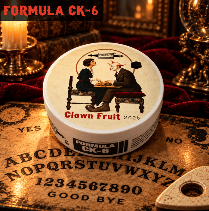Clown Fruit Artisan Shaving Soap | Ultra Premium CK-6 Formula | Yes, It Glows In The Dark! | 4 oz - Phoenix Shaving