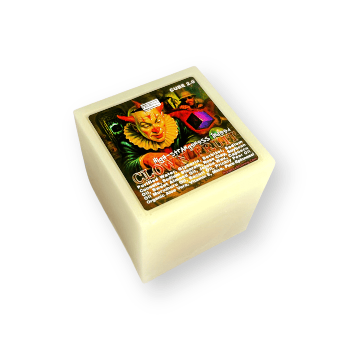 Clown Fruit's Glo CUBE 2.0 | 8 oz Preshave Soap | Spooky Seasonal Scent! | Yes, It Glows! - Phoenix Artisan Accoutrements