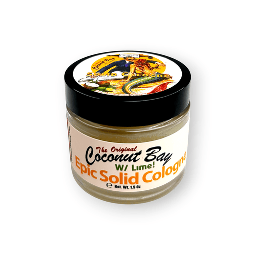 Coconut Bay w/ Lime Solid Cologne | Contains Prickly Pear Oil | A Tropical Bay Rum - Phoenix Shaving