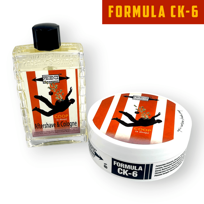 COOP Artisan Shave Soap & Aftershave Bundle | Ultra Premium CK - 6 Formula | Homage To One Of The Boldest Fragrances Ever Made! - Phoenix Shaving