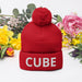 CUBE Pom-Pom Beanie | Available in Multiple Colors! - Phoenix Artisan Accoutrements