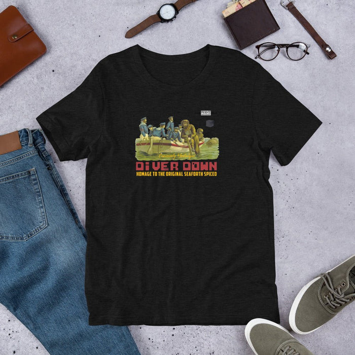 Diver Down Homage to the Original Seaforth Spiced! Short-Sleeve Unisex T-Shirt | 15 Colors to Choose From! - Phoenix Artisan Accoutrements