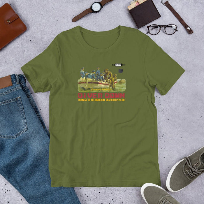 Diver Down Homage to the Original Seaforth Spiced! Short-Sleeve Unisex T-Shirt | 15 Colors to Choose From! - Phoenix Artisan Accoutrements