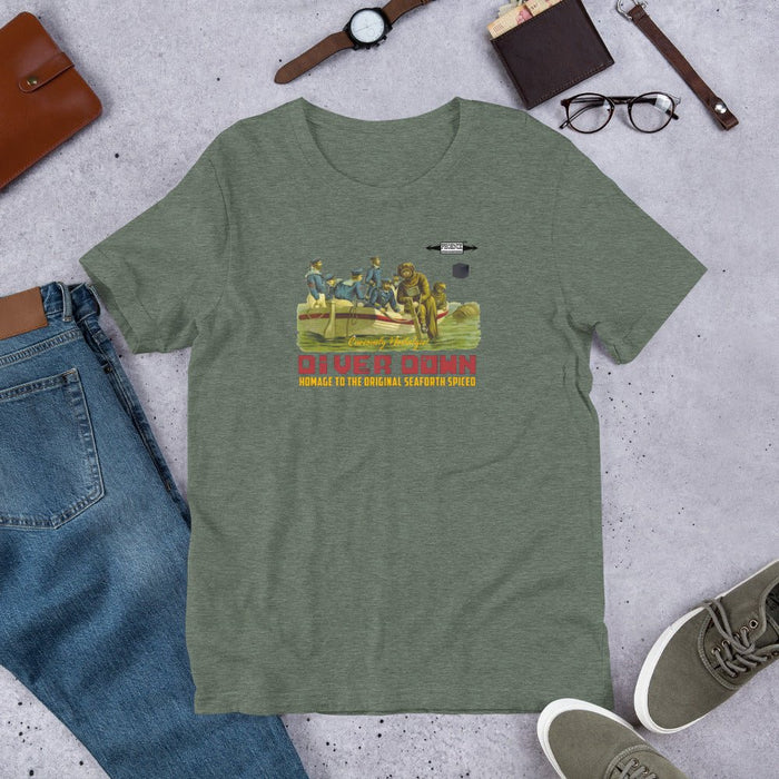 Diver Down Homage to the Original Seaforth Spiced! Short-Sleeve Unisex T-Shirt | 15 Colors to Choose From! - Phoenix Artisan Accoutrements