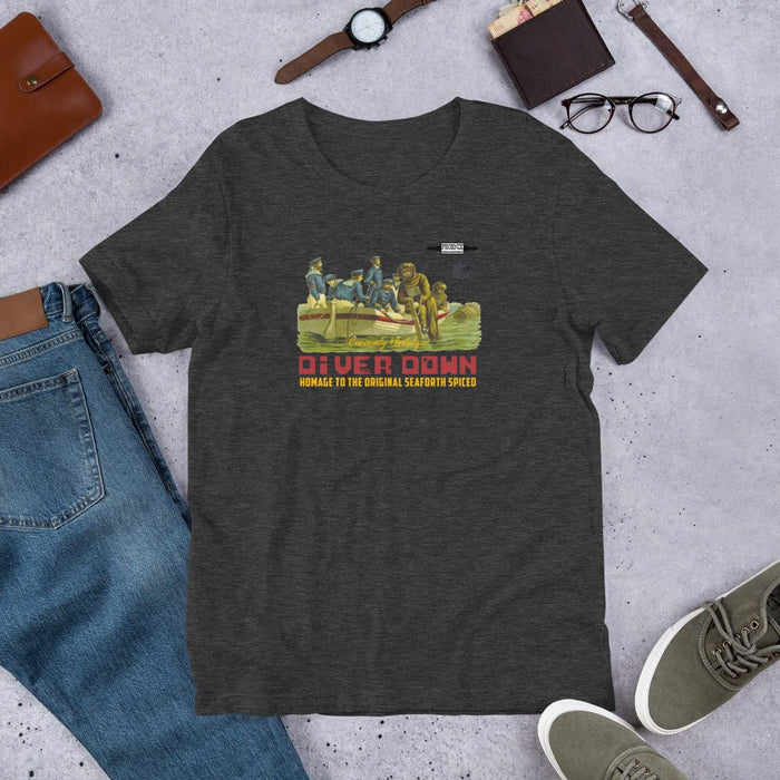 Diver Down Homage to the Original Seaforth Spiced! Short-Sleeve Unisex T-Shirt | 15 Colors to Choose From! - Phoenix Artisan Accoutrements