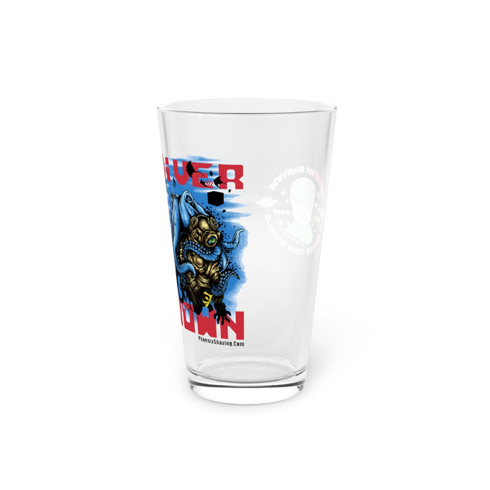 Diver Down Pint Glass (Design 2) | Made in the USA | Collectible - Phoenix Artisan Accoutrements