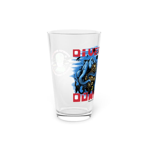 Diver Down Pint Glass (Design 2) | Made in the USA | Collectible - Phoenix Artisan Accoutrements