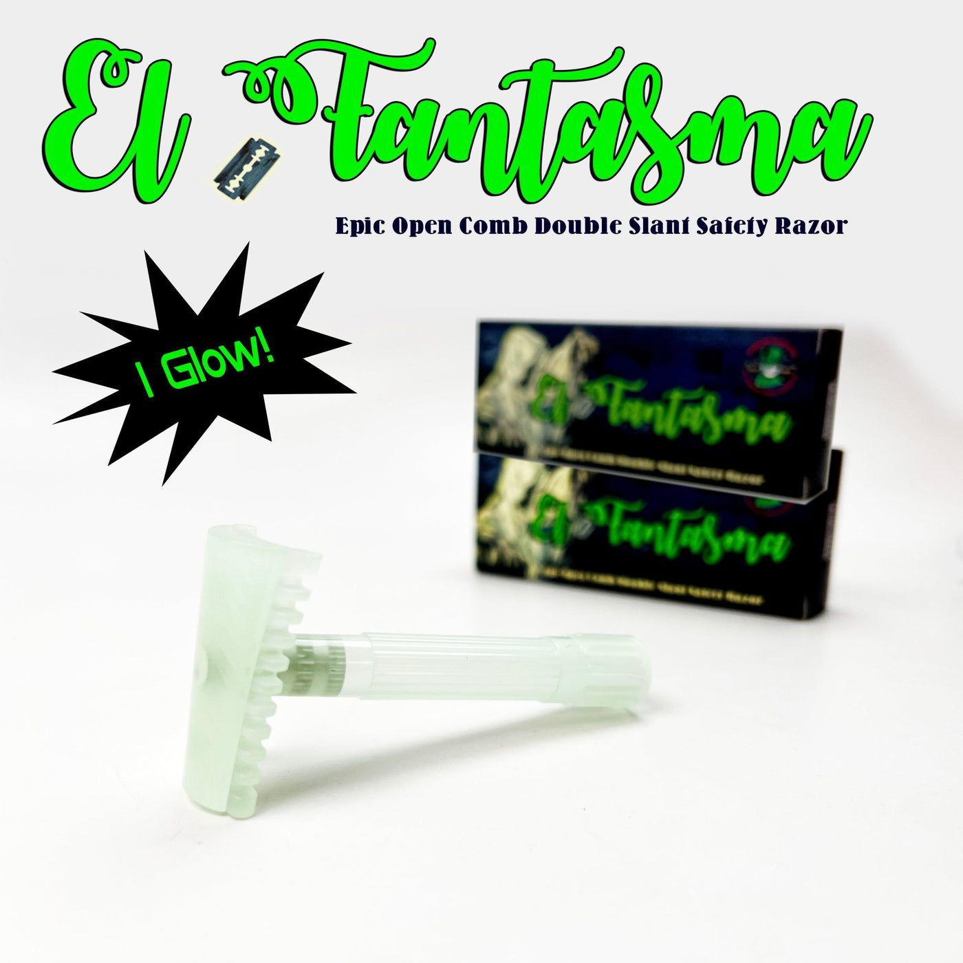 El Fantasma EPIC Open Comb Double Slant Safety Razor | It's Twisted ...