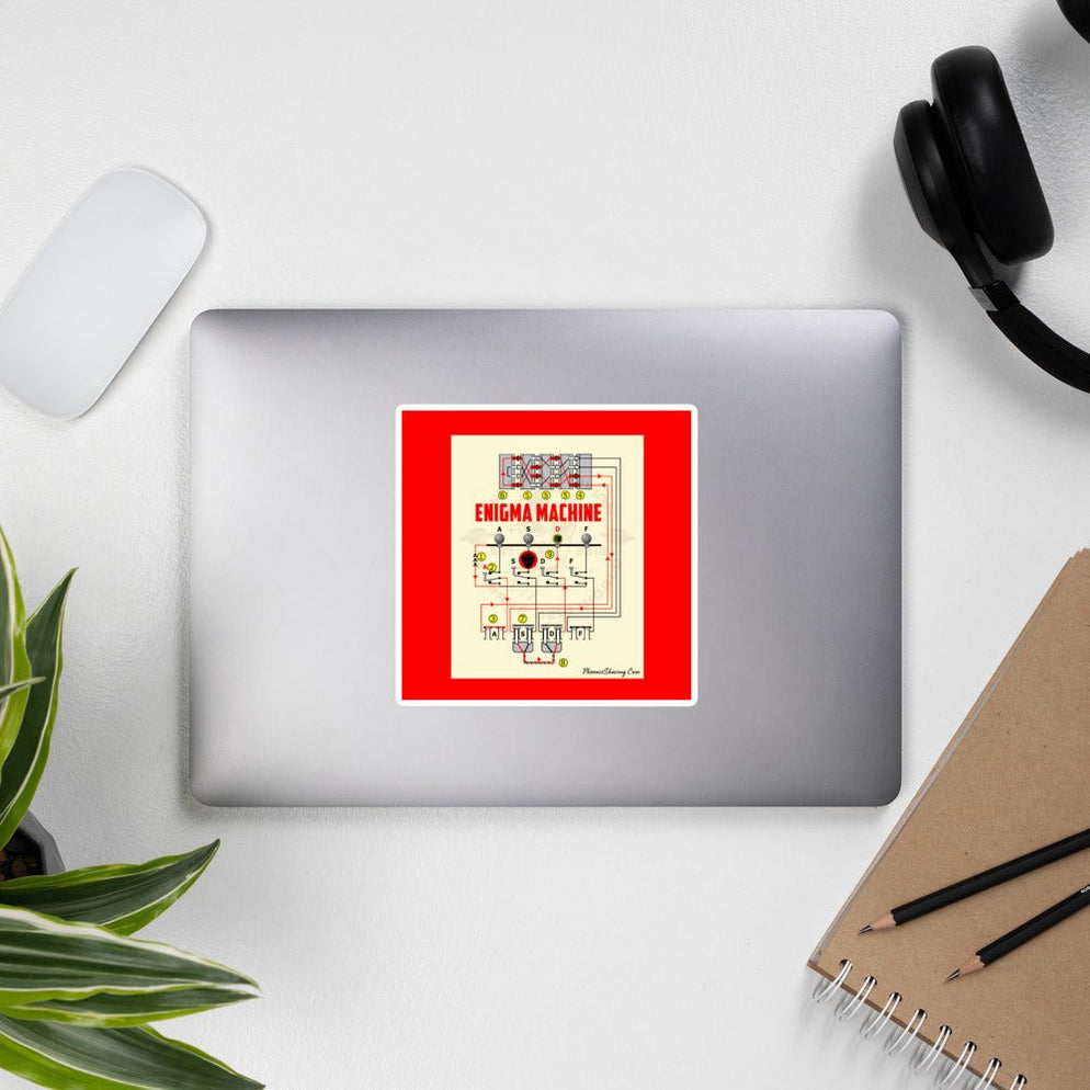 Enigma Machine Bubble-Free Vinyl Stickers | Available in 3 Sizes ...