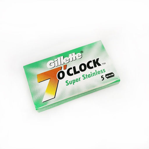 Gillette 7 O’Clock Super Stainless DE Double Edge Razor Blades | 5 Blades - Phoenix Artisan Accoutrements