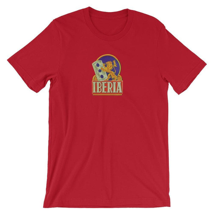 IBERIA Vintage DE Blade Ad 1917 Short-Sleeve Unisex T-Shirt - Phoenix Artisan Accoutrements