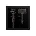 Kampfe Brothers Patent Drawing Elegant Black Framed Print - Phoenix Artisan Accoutrements