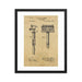 Kampfe Brothers Patent Drawing Framed Print - Phoenix Artisan Accoutrements
