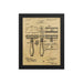 King C Gillette Patent Drawing 1904 Framed Print - Phoenix Artisan Accoutrements