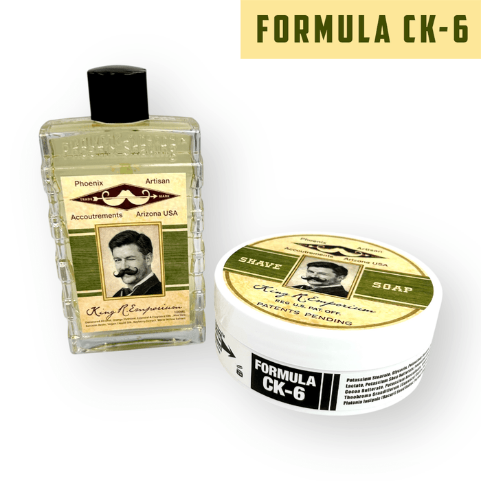 King R Emporium Artisan Shave Soap & Aftershave Bundle | Ultra Premium CK-6 Formula | Old School, Dialed In, Epic! - Phoenix Artisan Accoutrements