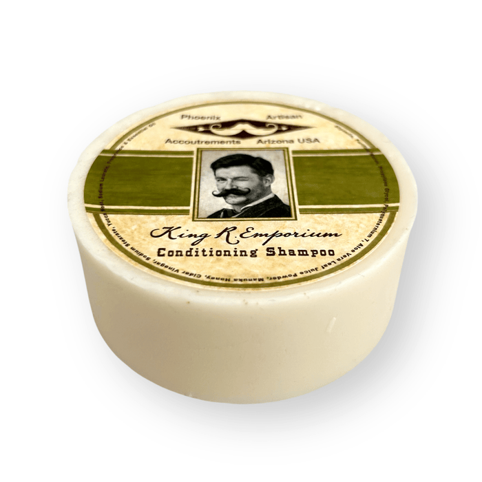 King R Emporium Conditioning Shampoo Puck | Old School, Dialed In, Epic! - Phoenix Artisan Accoutrements