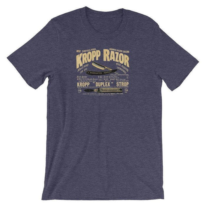 Kropp Straight Razor Vintage Ad Creme Short-Sleeve Unisex T-Shirt - Phoenix Artisan Accoutrements