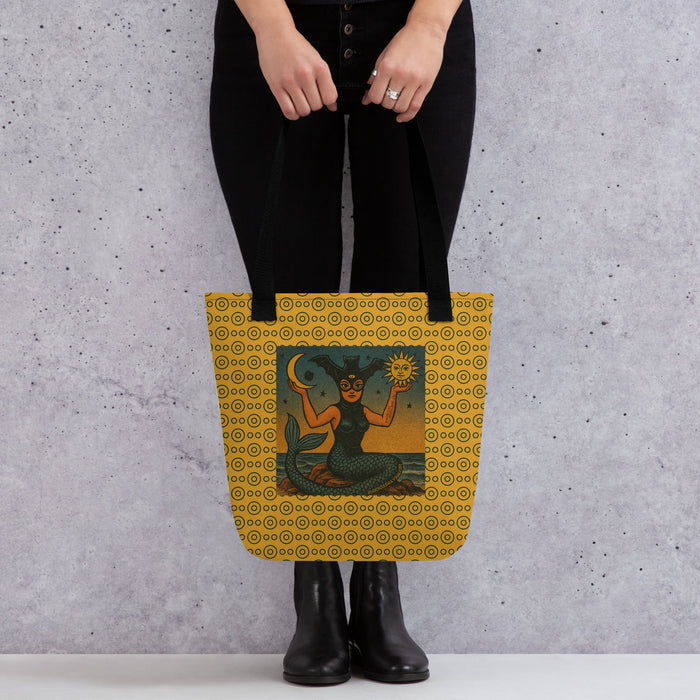 La Sirena Tote Bag | Choose From 3 Different Strap Colors - Phoenix Artisan Accoutrements