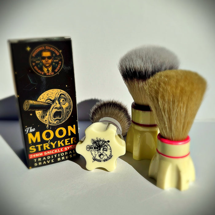 Moon Stryker 24mm Snickle Synth Hybrid Brush | A Space-Age Revival with a Touch of Cinema Magic! - Phoenix Artisan Accoutrements