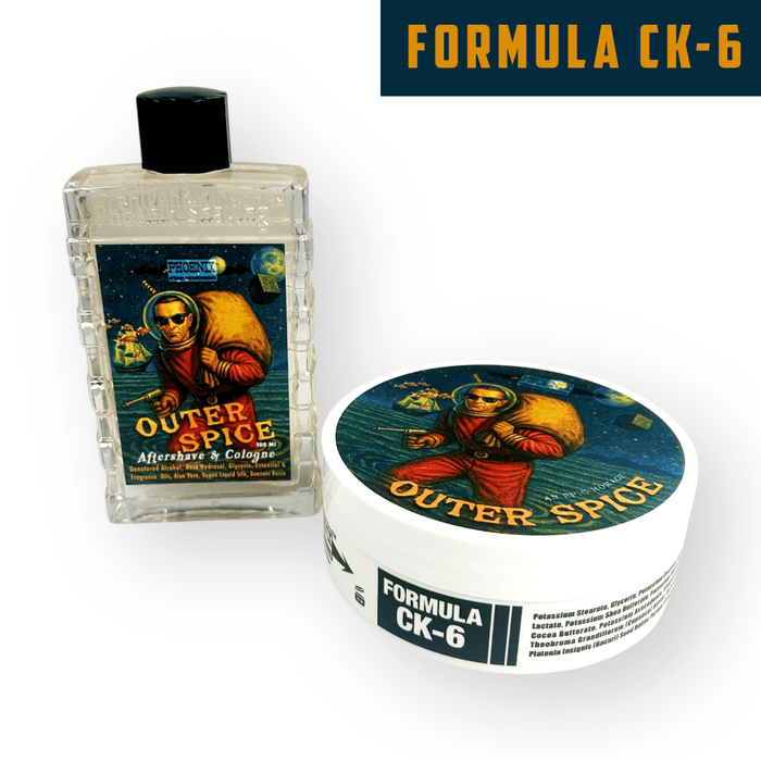 Outer Spice Artisan Shave Soap & Aftershave Bundle | Ultra Premium CK-6 Formula | An Homage To An Icon! - Phoenix Artisan Accoutrements