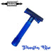 Phantom Blue Open Comb Double Slant Safety Razor | Twisted Shave Tech - Phoenix Artisan Accoutrements