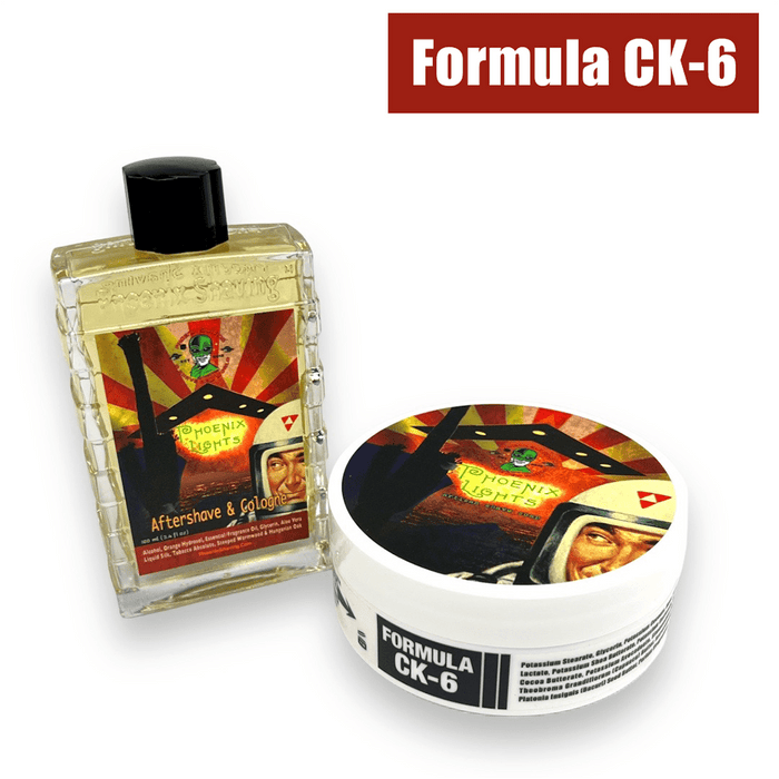 Phoenix Lights Artisan Shaving Soap & Aftershave Cologne Bundle Deal | CK-6 Formula | Musky, Masculine, Memorable - Phoenix Artisan Accoutrements