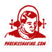 Retro Spaceman Vinyl Sticker | Available in 3 Sizes! - Phoenix Artisan Accoutrements