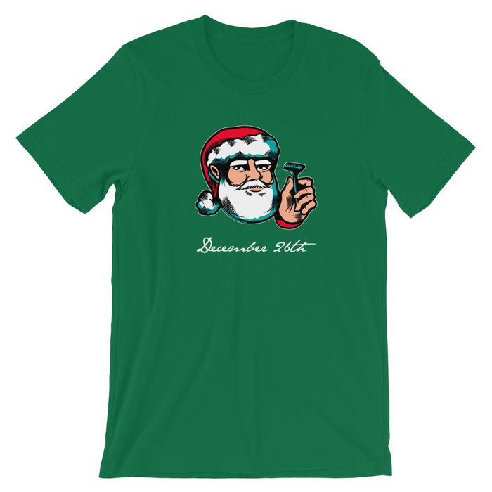 Santa Shaves Short-Sleeve Unisex T-Shirt - Phoenix Artisan Accoutrements