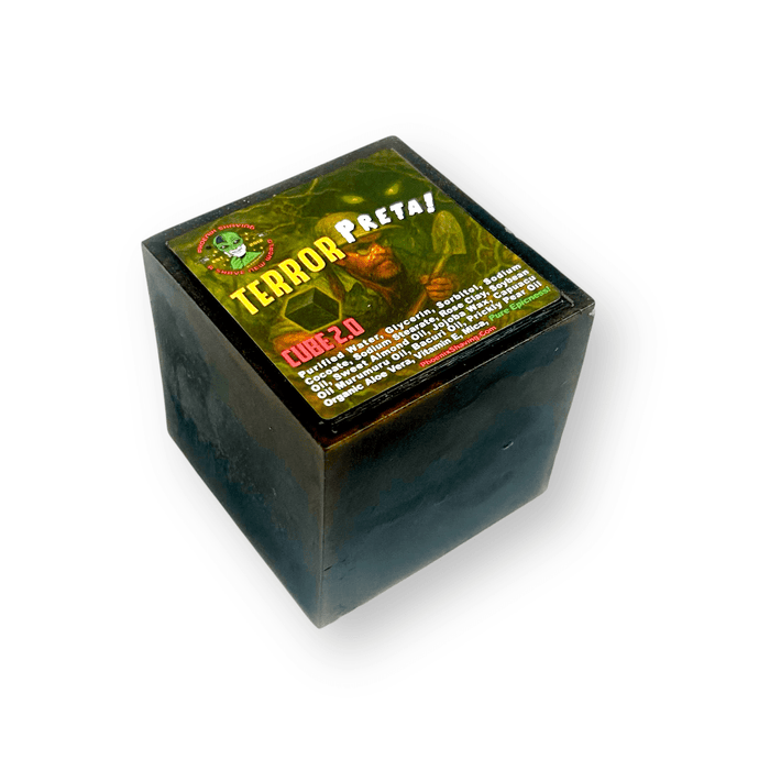 Terror! (Terra) Preta CUBE 2.0 Preshave Soap | The Scent of Fresh, Dark, Earthy Soil - Phoenix Artisan Accoutrements