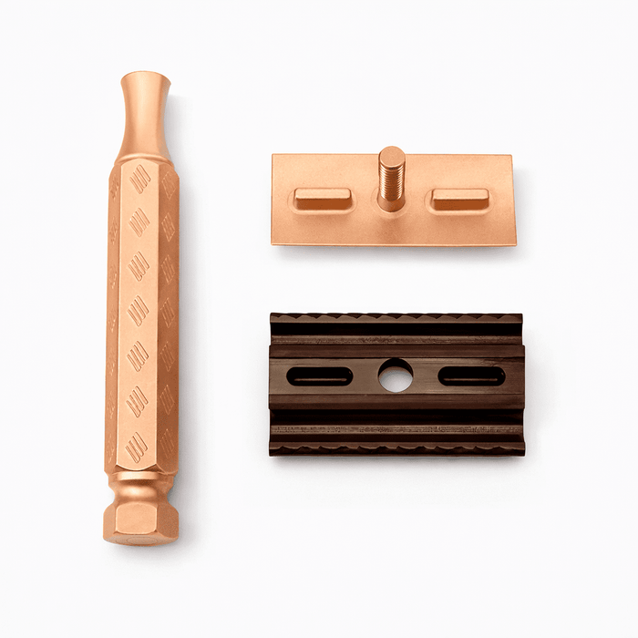 The CYGNUS Razor | Raw, Matte Finished Copper & Acetal Hybrid | Made In The USA - Phoenix Artisan Accoutrements