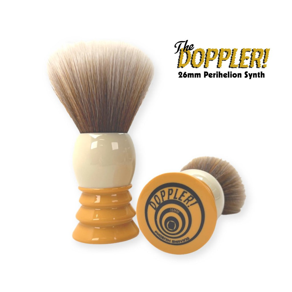 The Doppler | 26mm Perihelion Hybrid Synth Brush | New/Retro Shave