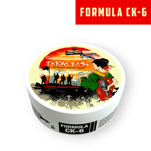 Tokyo Rose Artisan Shaving Soap | Ultra Premium CK-6 Formula - Phoenix Shaving