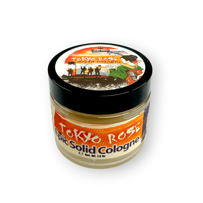 Tokyo Rose Solid Cologne | Contains Prickly Pear Oil | A Phoenix Classic Returns! - Phoenix Shaving