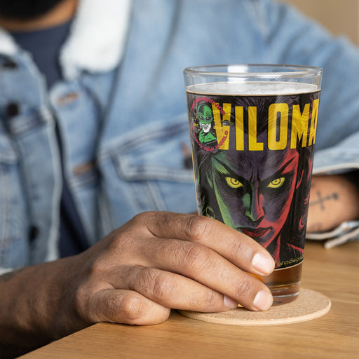 VILOMA: Comic Art Shaker Pint Glass - Phoenix Artisan Accoutrements