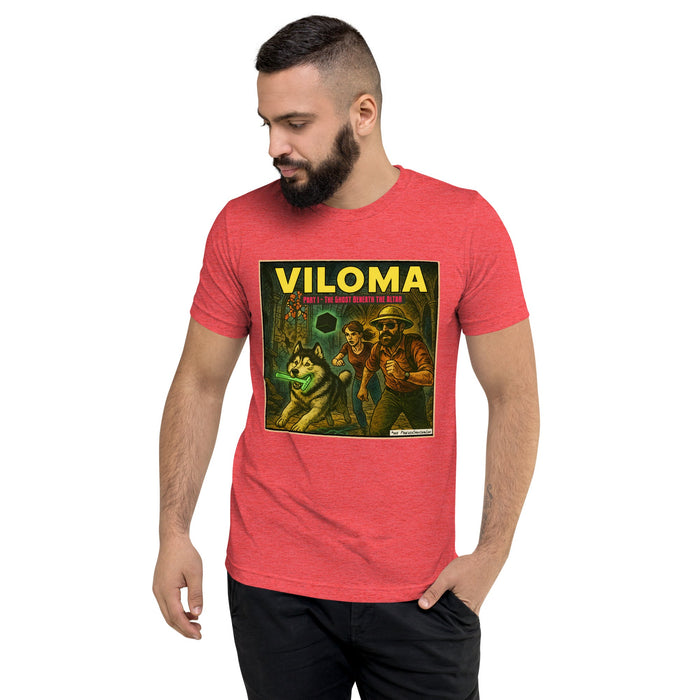 VILOMA: The Ghost Beneath the Altar Comic Art T-shirt | DB Logo on Back! - Phoenix Shaving