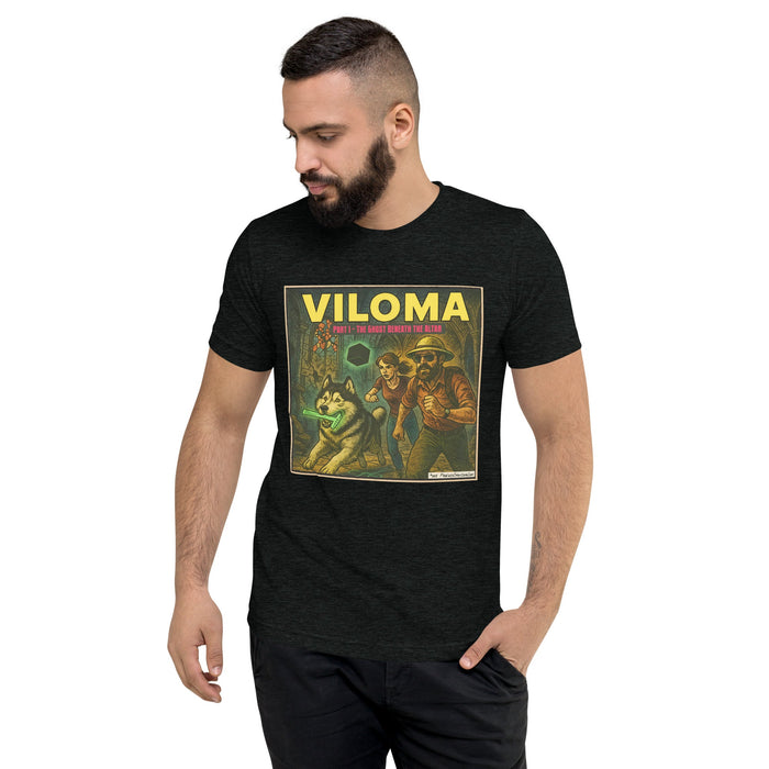 VILOMA: The Ghost Beneath the Altar Comic Art T-shirt | DB Logo on Back! - Phoenix Artisan Accoutrements